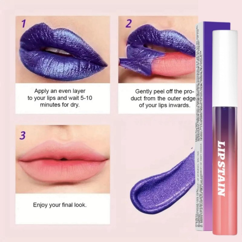 3Pcs Long Lasting Matte Peel Off Lip Stain, Tint, and