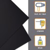 OLYCRAFT 2pcs ABS Plastic Sheet 21x30cm Black Rigid Moldable Panel