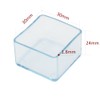 Lifeswonderful Square Transparent Rubber Protective Caps End Caps Stoppers for