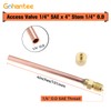 10PCS Access/Service Valve 1/4'' SAE x 1/4'' OD x 4''