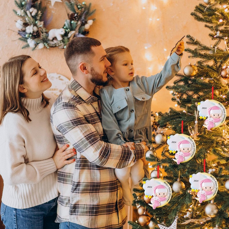 Baby's First Christmas Bauble - 2024 Christmas Ornaments Christmas Tree