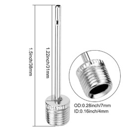 Juliyeh 8 Pcs Inflator Ball Pump Needle Universal Design Stainless Steel Air Pump Needles For Inflating Sports Balls, Football, Basketball, Rugby, Netball, Handball, and All Other Sports Balls