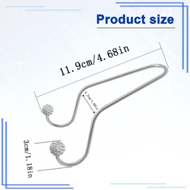 NOTISH 2 Pack Bling Car Headrest Seat Hooks, Upgraded Strong and Durable Metal Car Bag Hooks Use for Purses Clothes Grocery Bags, for Men Women Girls