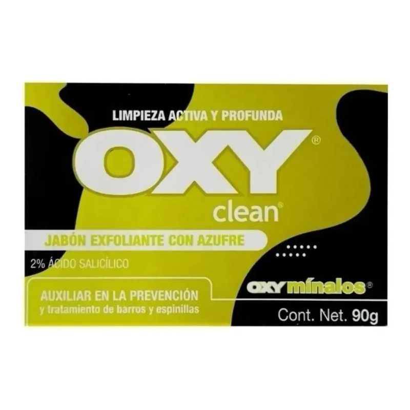 Oxy Clean Jabón Exfoliante con Azufre y Ácido Salicílico 90g