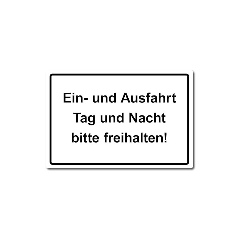 Plastic Sign 30 x 20 cm PVC (Weatherproof)