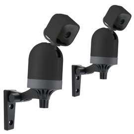 LEFXMOPHY 2-Pack Wall Mount Compatible for Blink Mini Pan-Tilt Mount for Ceiling Black Mounting Kit 180 Degree Adjustable