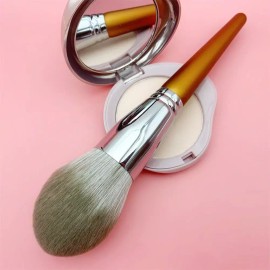 World Happiness Market 라지 페이스 쉐딩 브러쉬 파우더 볼터치 메이크업 브러시 부드러운 모공 커버 Large Face Shading Brush Powder Blush Makeup Brush Soft Pore Cover