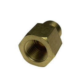 Mvated M12X1.25 Female To 1/4” NPT Male Coupling Adapter Brass Oil Pressure Fitting