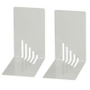 Wedo 102 1037 2-Piece Small Bookend Set - Light Grey