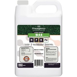 16-4-8 Liquid Lawn Fertilizer | (1 Gallon) | with Iron, L-Amino Acids, and Fulvic Acid | Balanced Lawn Food for All Grass Types