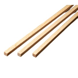 Balsa Wood Sticks (1/8" x 1/8" x 12", Pack of 100) Model Grade Hobby Craft Balsa Wood Thin Square Dowel, Perfect for Modeling, Crafts, Hobbies, Architecture Mockups, Wood Burning, by Binos