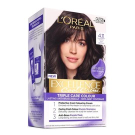 L'Oreal Paris Excellence Cool Creme Permanent Hair Colour 4.11 Ultra Ash Brown
