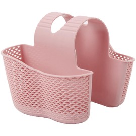 Over-the-Sink Holder - Durable Kitchen Sink Organizer with Quick Drain & Dry Design for Sponges and Accessories (Pink)