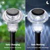 Priddop Solar Lights Outdoor Pathway Lights 8 Pack LED Waterproof