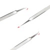 BEAUTÉ GALLERIA Curved Tweezers Blackhead Remover Pimple Extractor Popper Acne