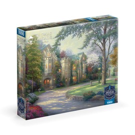 Ceaco - Sapphire Select - Thomas Kinkade - Beyond Summer Gate - 1000 Piece Jigsaw Puzzle – Challenging & Fun – Blue Eska Core Puzzle Board – Giftable Display Box - Full Size Poster Included