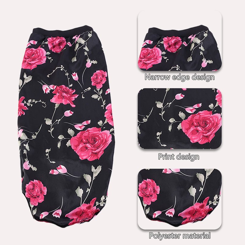 Pack of 2 Long Satin Bonnet Silk Bonnet for Sleeping