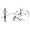 SANEI PP43-46 Toilet Parts, Low Tank Connecting Washer, For Washing