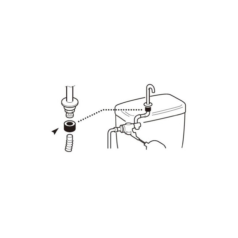 SANEI PP43-46 Toilet Parts, Low Tank Connecting Washer, For Washing