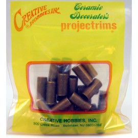 Creative Hobbies Steel All Thread Lamp Pipe Nipples, 1 Inch, 1/8IP Std Lamp Pipe, DIY - 25 Pcs