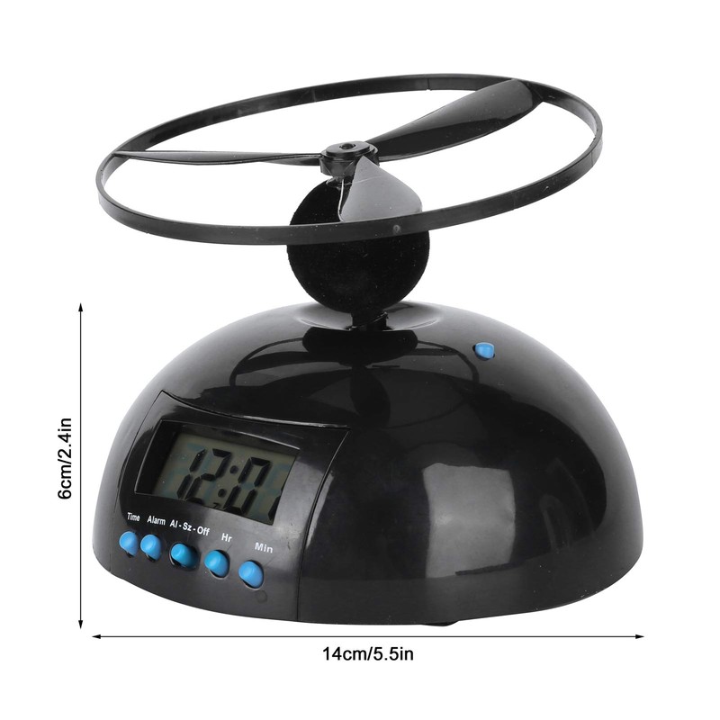 Leapiture Flying Alarm Clock, Propeller Alarm Clock, Digital Portable Clock
