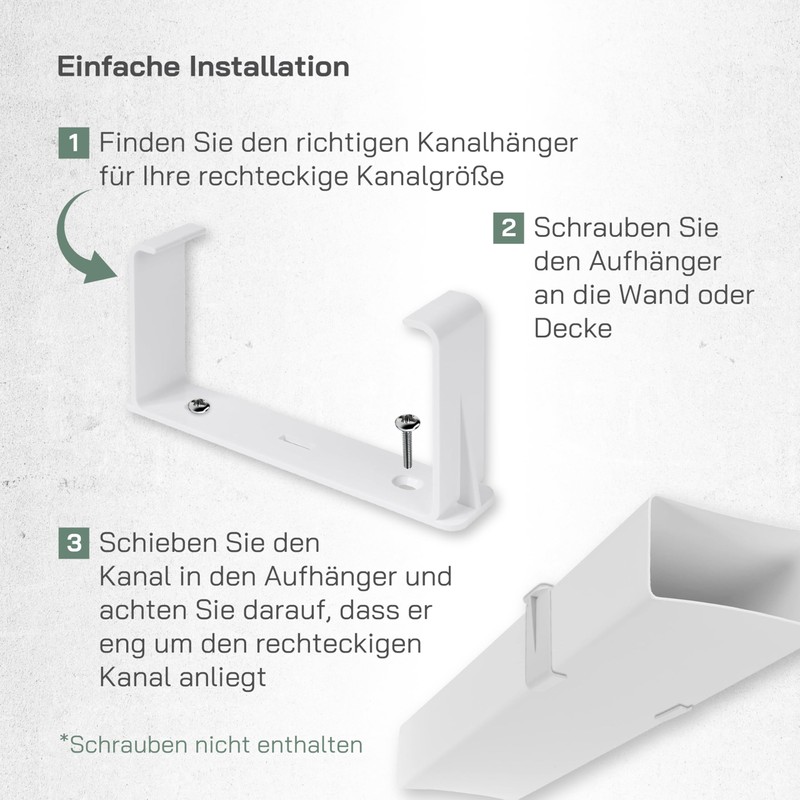 Vent Systems 120 x 60mm Rectangular Duct Handle - Straight