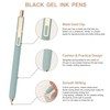 Linbsunne Gel Pens Black Ink Pens for Office 0.5mm Fine