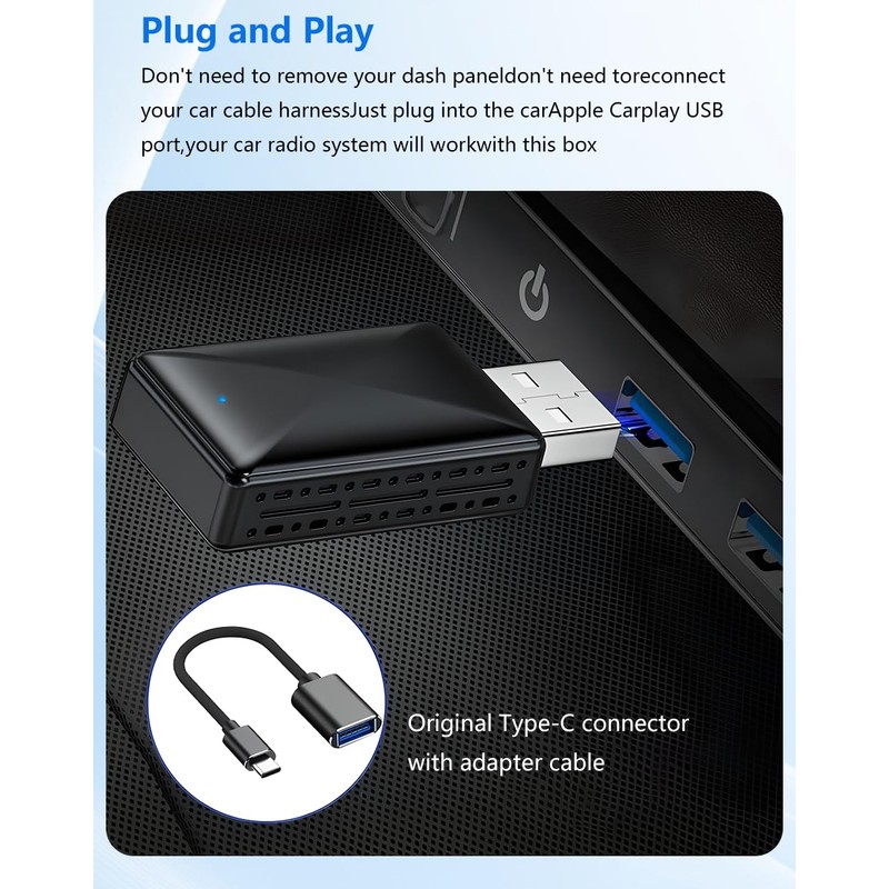 BXLIYER Wireless Adapter for Android Car Carplay