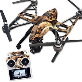 MightySkins Skin Compatible with Yuneec Q500 & Q500+ Quadcopter Drone wrap Cover Sticker Skins Skull Pile