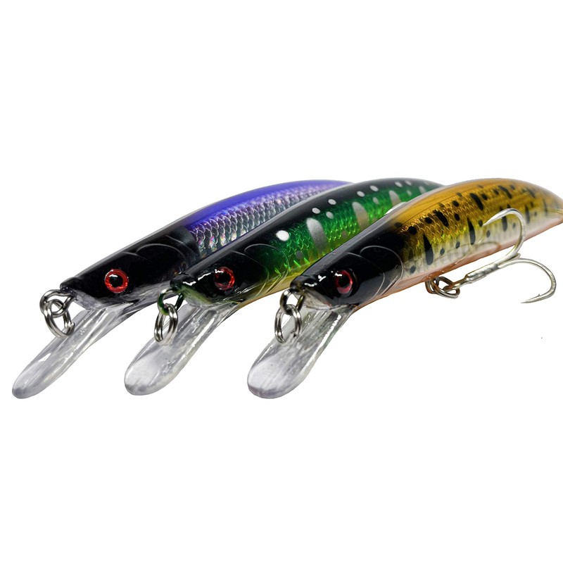 Fishing Lure - Hard Artificial Bait - Minnow/Wobbler Casting Spinning