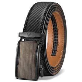 BULLIANT Men's Ratchet Belt Nontrimmable-Click Belt Adjustable for Men Gift Lightweight 1 3/8"(Black,42"-48"Waist Adjustable)