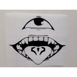 Jujutsu Kaisen Sukuna Mouth Sticker Vinyl Decal Windows, Laptops Waterproof!