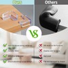 12 Pack Clear Furniture Corner Guards for Baby Proofing, L