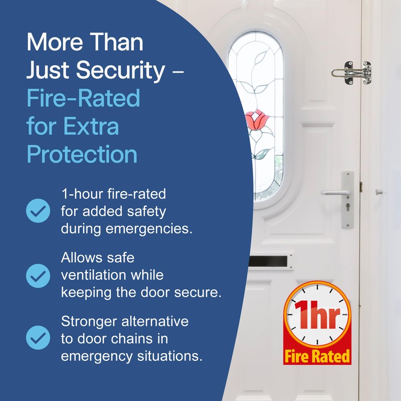 UAP Robust Door Restrictor & Lock for UPVC Doors -