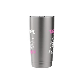 Too Cool for Dairy Funny Dairy-Free Statement Stainless Steel Insulated Tumbler