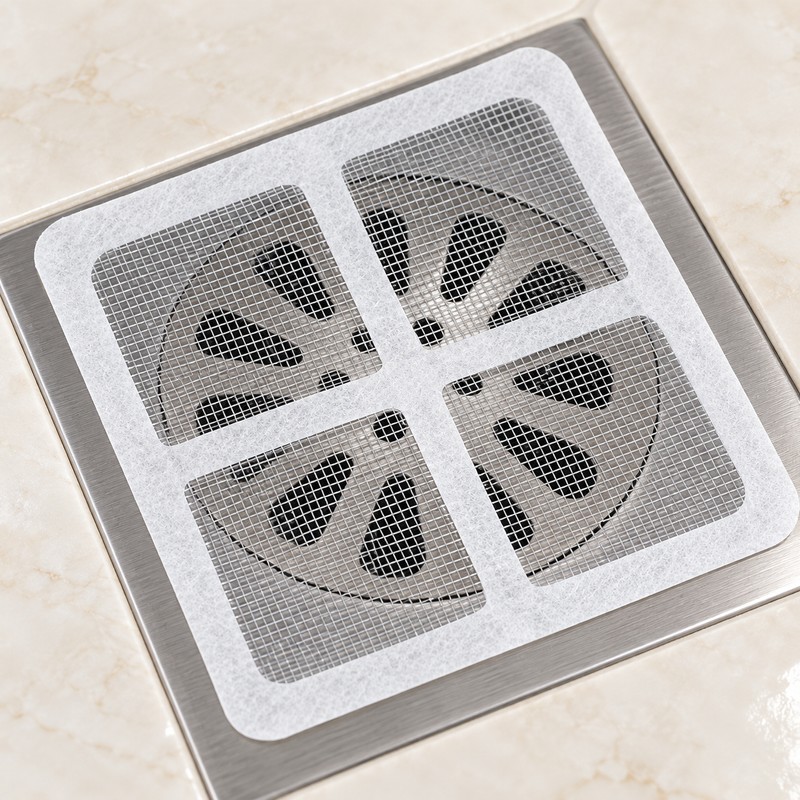 50 PCS Disposable Shower Drain Hair Catcher Mesh Shower Drain