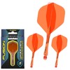 WINMAU Fusion Fluoro Orange Medium Intergrated Dart Flight and Shaft