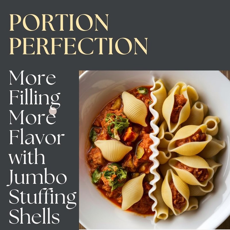 Jellybean Foods Jumbo Stuffing Shells Pasta - Large Pasta Shells