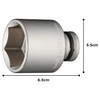 TONE Impact Tire Socket 4A-38T 1/2" Drive Angle 0.5 inches