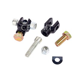 Passenger Foot Peg Support Mount Clevis Universal Fit Harley Sportster Softail FXST Low Rider Sport Glide FXR FX(Black)