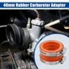 ACROPIX 40mm ID Rubber Orange Motorcycle Carburetor Adapter Inlet Intake