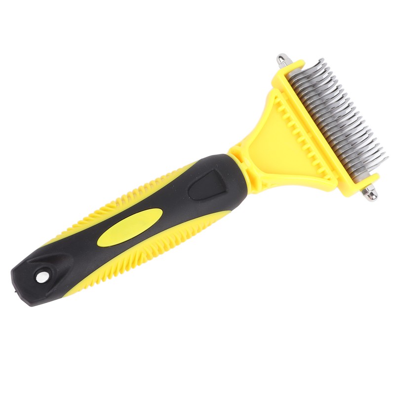Pet Dematting Comb Stainless Steel Effective Ergonomic Pet Deshedding Tool