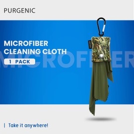 Microfiber Cloth & Glasses Wipes (1 Pack) Lens & Glasses Cleaning Cloth - Eyeglass Cleaner - Camera Lenses & Gadget Delicate Screens - Hunter Green