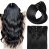 SUYYA Clip-In Real Hair Extensions, Salon Remy Human Hair Extensions,