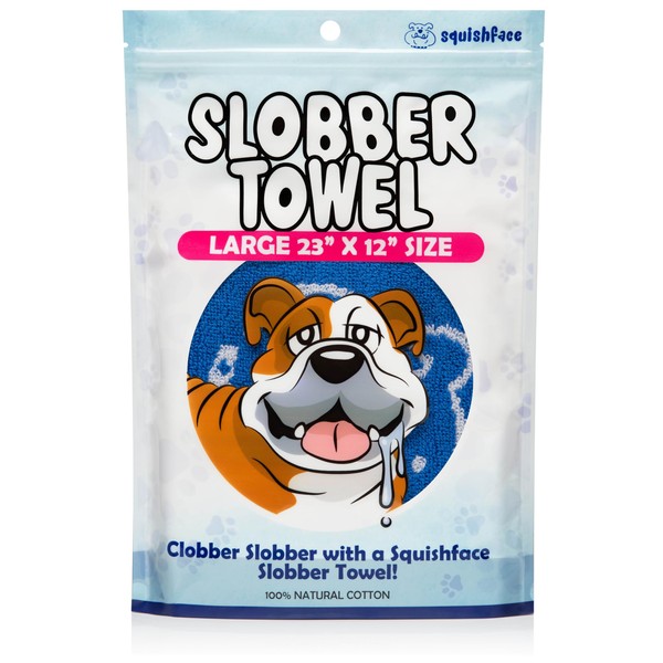 Squishface Slobber Towel, Thick & Durable Dog Towel - 100%