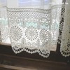 Cafe Curtain, Recommended for Narrow Windows, Beautiful Lace (Approx. 39.4