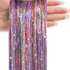 800 Glitter Hair Strands Tinsel for Hair 120 cm Tinsel