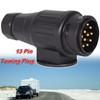 AUTOXBERT 13 Pin Trailer Plug, DC 12V Waterproof Trailer Plug