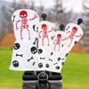 Wood Golf Club Covers - Skeleton Pattern Golf Driver -