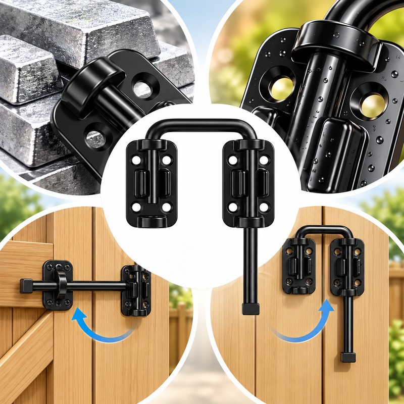 Zinc Alloy Door Latch Lock for Doors & Gates –